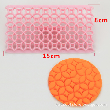 New hot selling flower shape fondant embosser cake stamp baking tool pastry tool for cake decoration